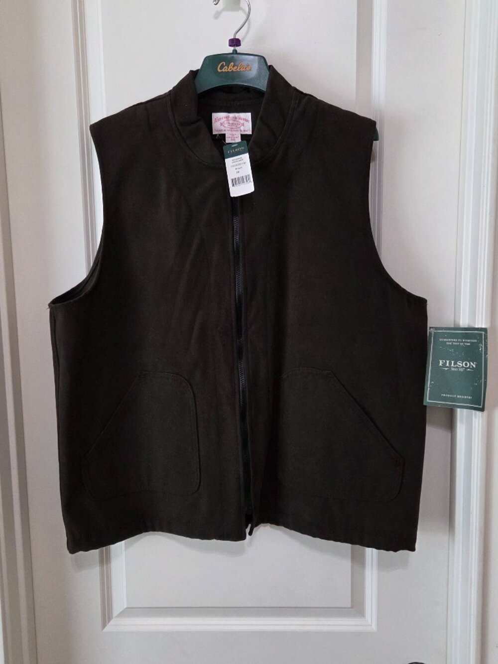 Filson Moleskin Vest, Style 151, XXL, NWT
